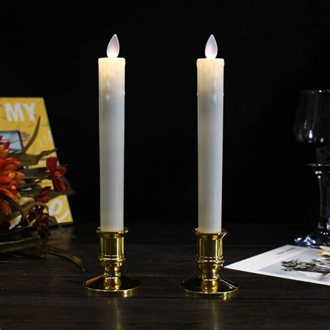 flickering wick candle co|moving wick flameless taper candles.